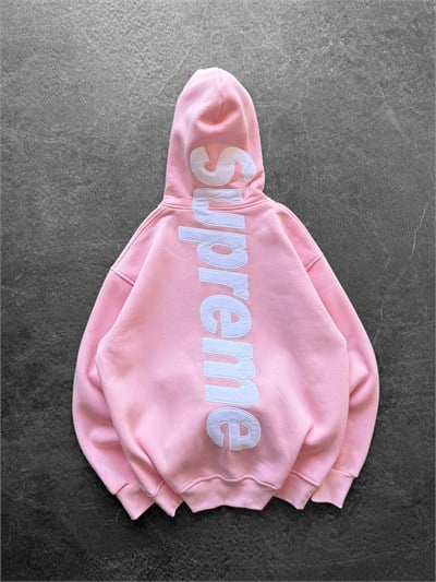 PEMBE SIRT NAKIŞ SUPREME SWEAT