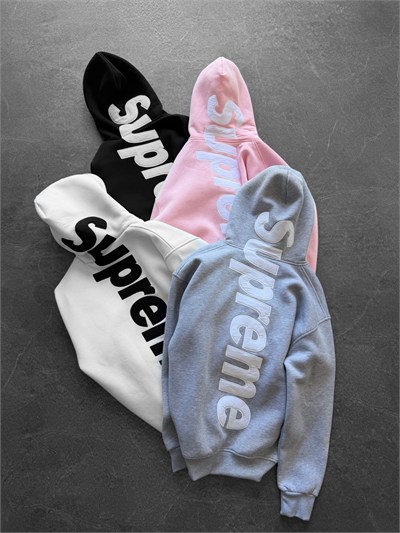 PEMBE SIRT NAKIŞ SUPREME SWEAT