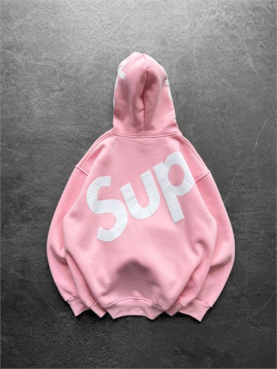 PEMBE SUPREME KAPŞONLU SWEAT