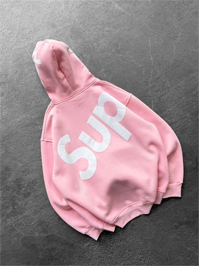 PEMBE SUPREME KAPŞONLU SWEAT