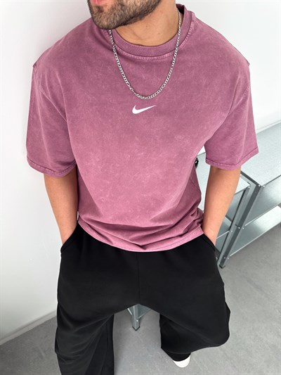 PEMBE YIKAMA FLEX LOGO NİKE TSHİRT