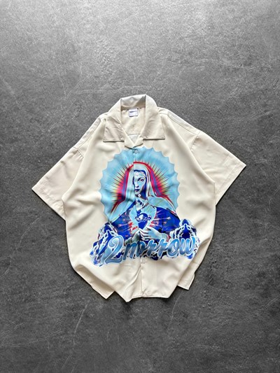 RENKLİ 2MORROW BASKILI GÖMLEK