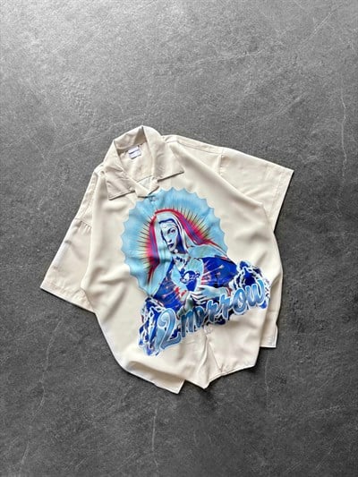 RENKLİ 2MORROW BASKILI GÖMLEK