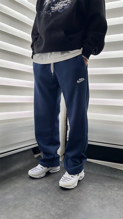 Lacivert Baggy Yazı Nike Eşofman