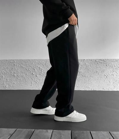 Siyah Baggy Basic Eşofman