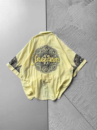 SARI FREEDOM KETEN GÖMLEK