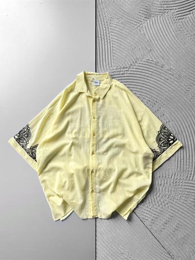 SARI FREEDOM KETEN GÖMLEK