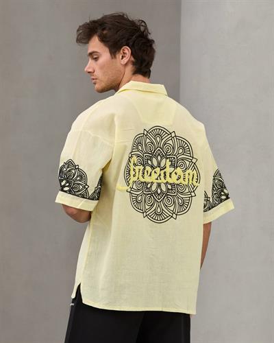 SARI FREEDOM KETEN GÖMLEK