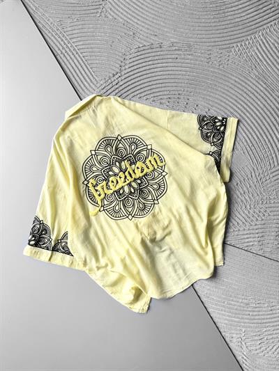 SARI FREEDOM KETEN GÖMLEK