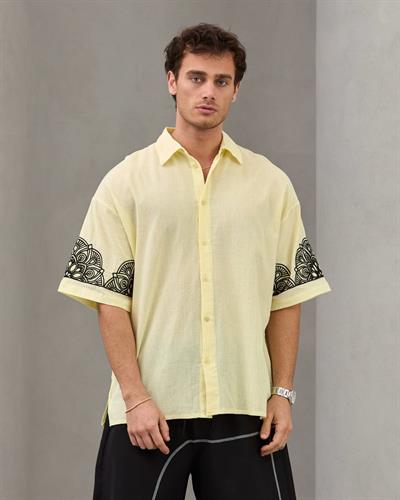 SARI FREEDOM KETEN GÖMLEK