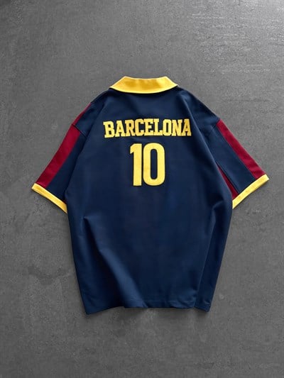 SARI SIRT 10 BARCELONA TSHİRT