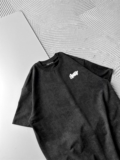 SİYAH AKITMA STWD TSHİRT