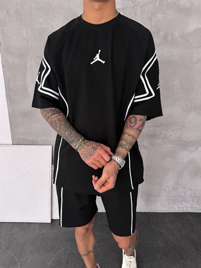 SİYAH BİYE JORDAN ŞORTLU TAKIM