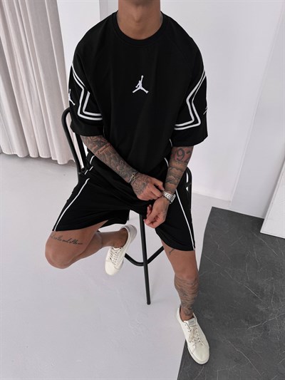 SİYAH BİYE JORDAN ŞORTLU TAKIM