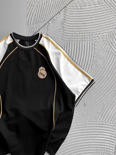 SİYAH BİYELİ REAL TSHİRT