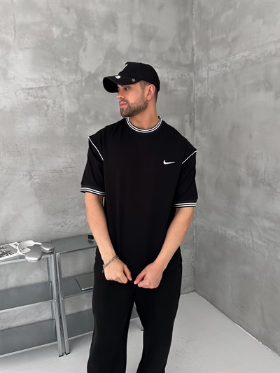 SİYAH ÇİFT RİBANA NİKE TSHİRT