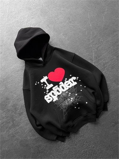 SİYAH KAPŞONLU SP5DER SWEAT