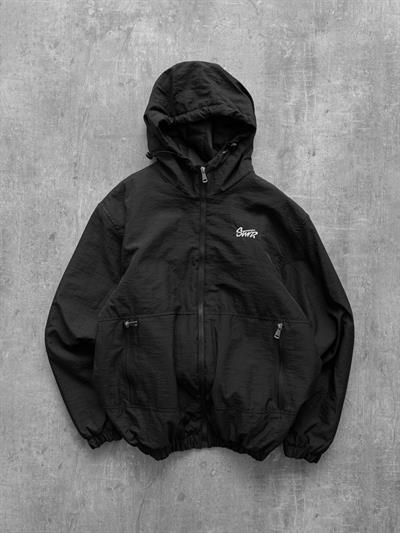 Siyah Kapüşonlu Stwd Ceket