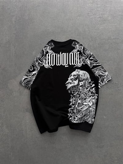 SİYAH KURU KAFA TSHİRT