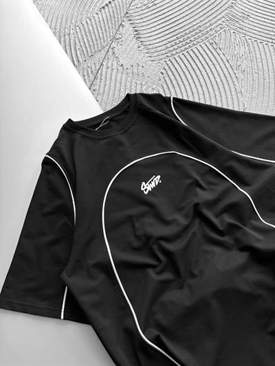 SİYAH ORTA BİYE STWD TSHİRT