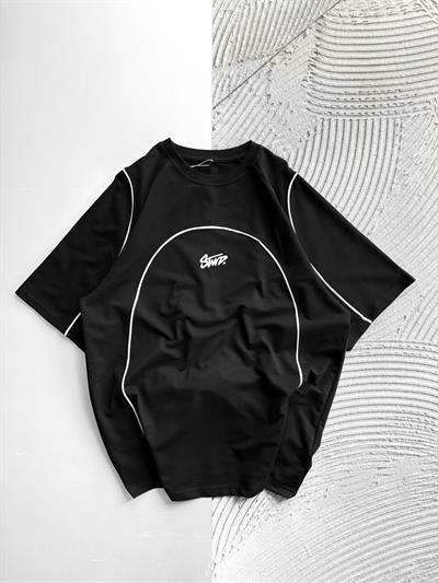 SİYAH ORTA BİYE STWD TSHİRT