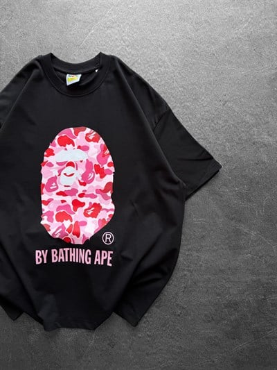 SİYAH PEMBE BAPE TSHİRT