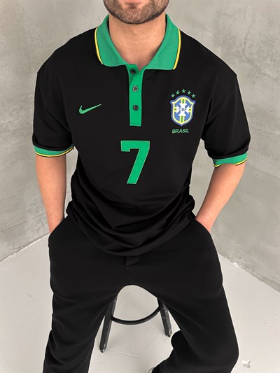 SİYAH POLO 7 BREZİLYA TSHİRT