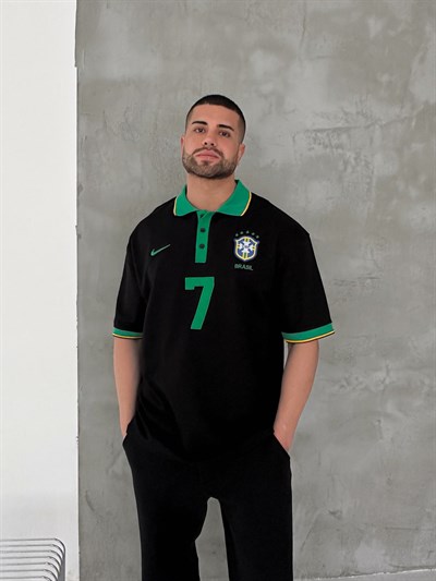 SİYAH POLO 7 BREZİLYA TSHİRT