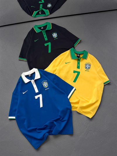 SİYAH POLO 7 BREZİLYA TSHİRT