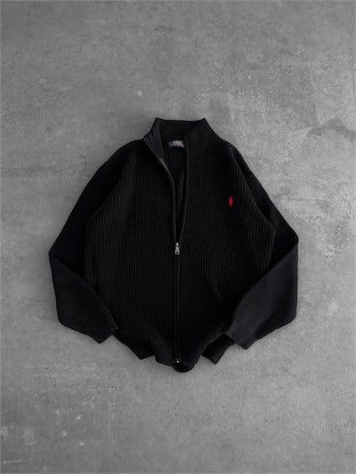 SİYAH POLO TRİKO HIRKA