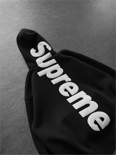 SİYAH SIRT NAKIŞ SUPREME SWEAT