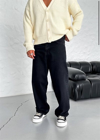 SİYAH TAM BAGGY PANTOLON