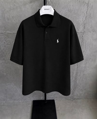 SİYAH YAKALI POLO TSHİRT