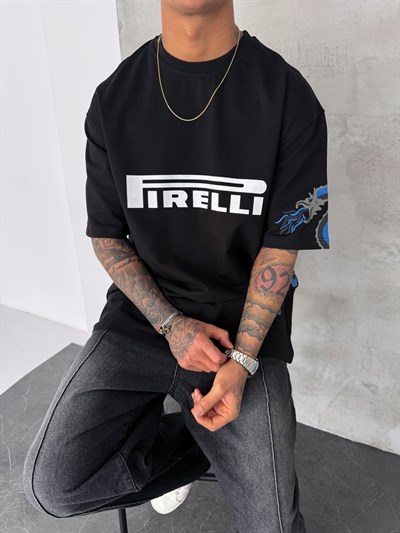 SİYAH YAN EJDER TSHİRT