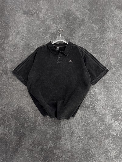 SİYAH YIKAMA ADİDAS TSHİRT