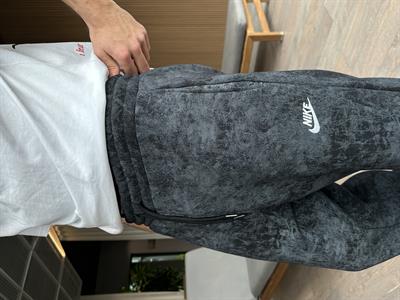 Siyah Yıkama Yazı Nike Eşofman