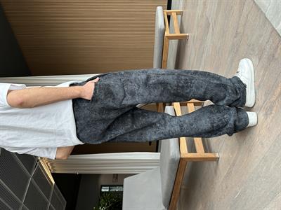 Siyah Yıkama Yazı Nike Eşofman