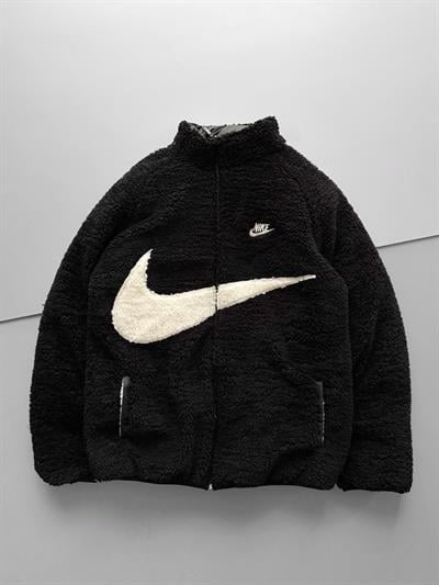 Tam Siyah Çift Nike Mont
