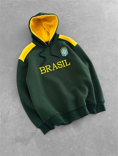 YEŞİL OMUZ GARNİ BREZİLYA SWEAT