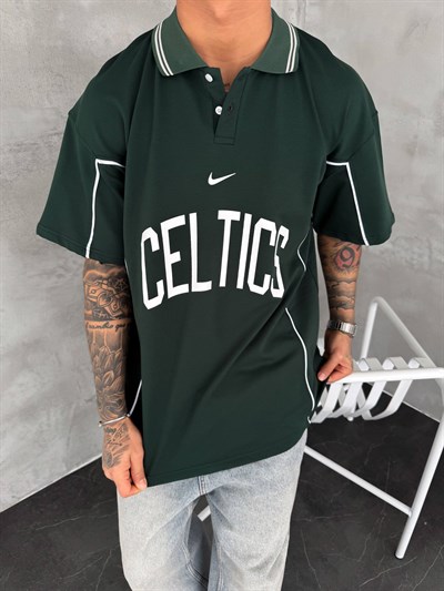 YEŞİL YAKALII CELTİC TSHİRT