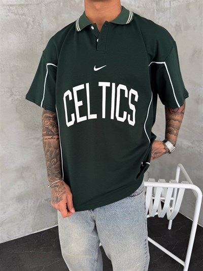 YEŞİL YAKALII CELTİC TSHİRT