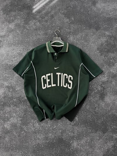 YEŞİL YAKALII CELTİC TSHİRT