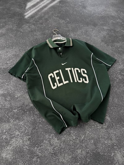 YEŞİL YAKALII CELTİC TSHİRT