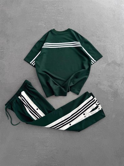 YEŞİL YAN DÜĞMELİ TAKIM