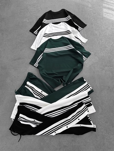 YEŞİL YAN DÜĞMELİ TAKIM