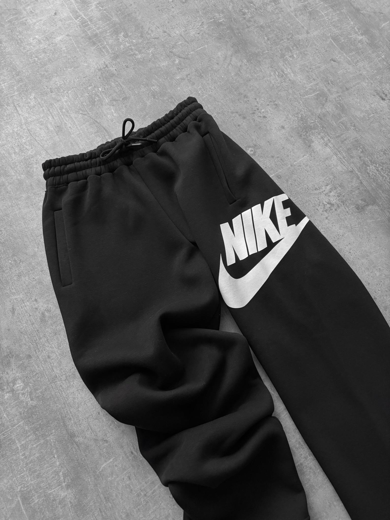 baggy_butik / Siyah Yan Nike Eşofman / Eşofman