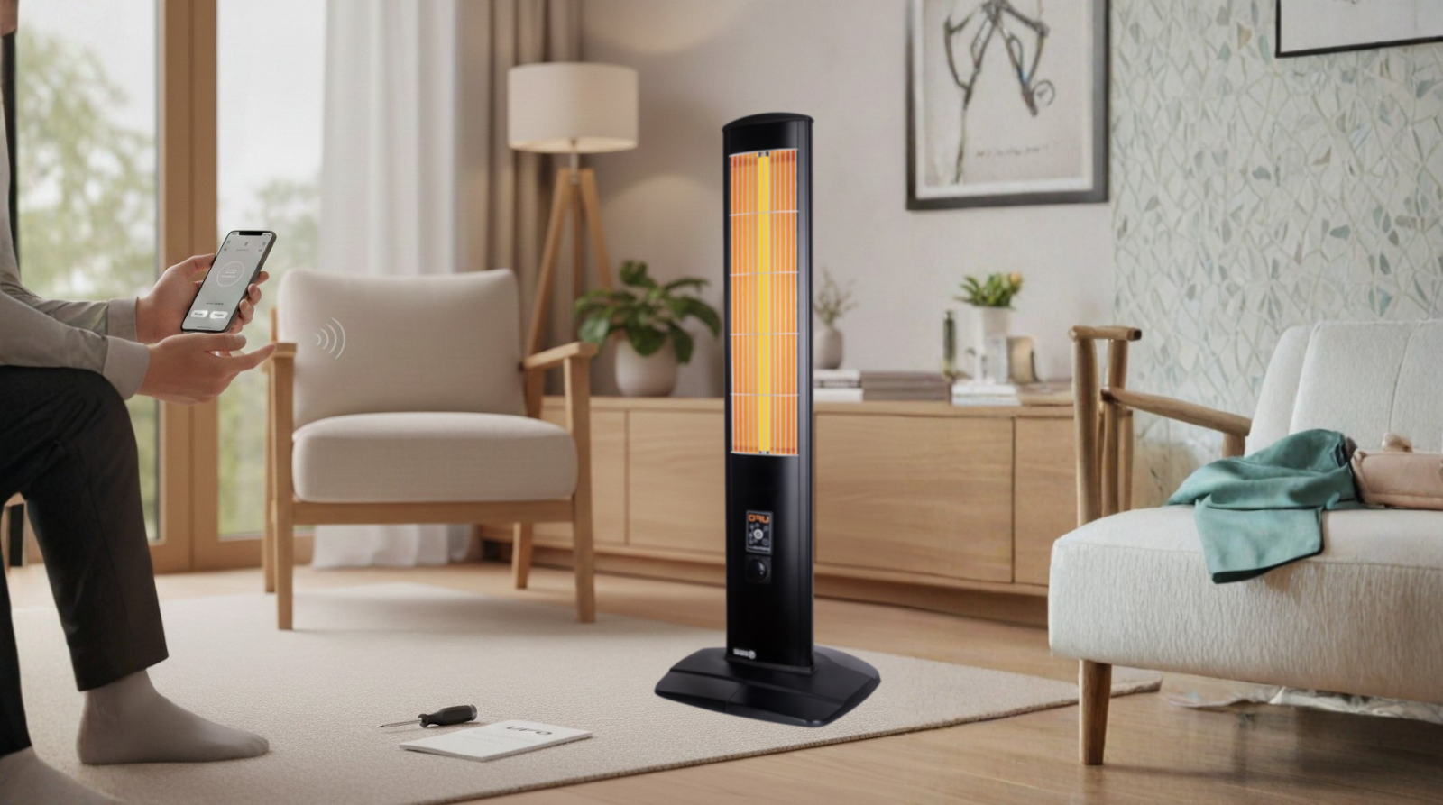 UFO Erciyus Smart 23 Mobil Uyumlu Kule Tipi Isıtıcı Kurulumu