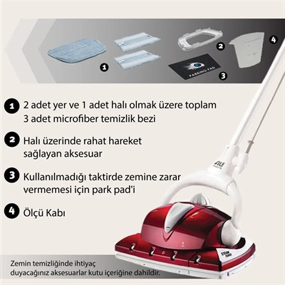 ALF Hero BT-123 Steam Force Buhar Basınçlı Zemin Temizleyici