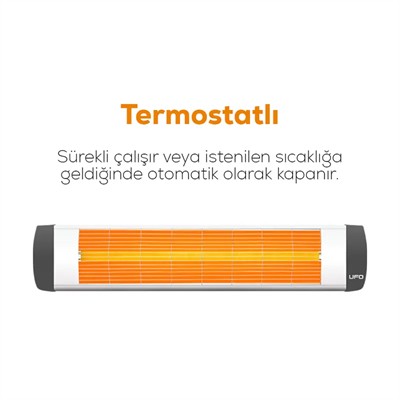 Ufo City 2300W Duvar Tipi Isıtıcı - Termostatlı