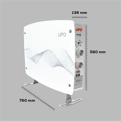 UFO Hibrit Isıtıcı Konvektör Smart 1000W-2000W & ALF NM02EN Hava Nemlendiricili Buhar Makinesi